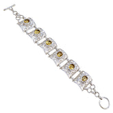 Aaliyah Gemstone Statement Bracelet for Every Occasion Citrine Yellow