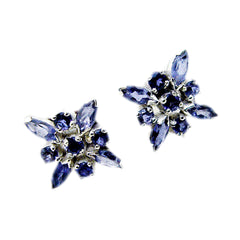 Genesis Blue Featherlight Earrings for Everyday Glam