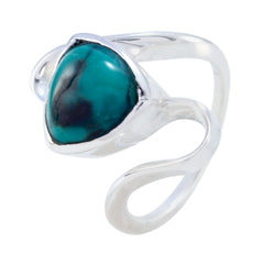 Clara Geometric Turquoise Solitaire Ring