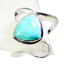 Clara Geometric Turquoise Solitaire Ring
