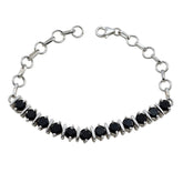 Giulia Black Tennis Bracelet for Stylish Elegance Black Onyx Black