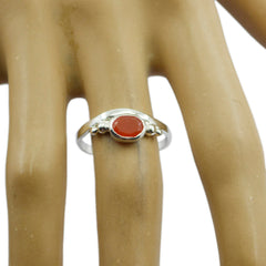 Ling Glamorous Red Solitaire Ring for Stunning Style