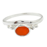 Ling Glamorous Red Solitaire Ring for Stunning Style Red onyx Red