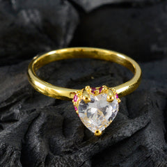 Mariana gold ring with heart-shaped center stone and red halo ring for women design