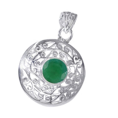 Luisa Green Antique Statement Pendant for Fashion Lovers