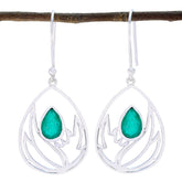 Rebeca Green Dainty Dangle Earrings for Everyday Glam Indian Emerald Green Dangle