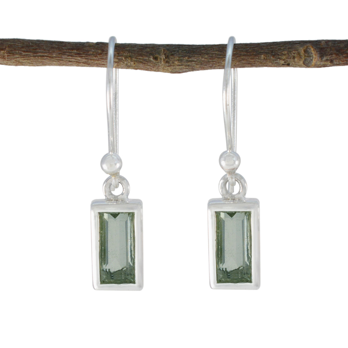 Lili Green Dainty Solitaire Earrings for Everyday Glam Green Amethyst Green Dangle