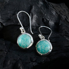 Carla Green Dangle Earrings in Gemstone Silver Setting