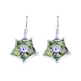 Layla Green Dangle Earrings for Everyday Glam Peridot Green Dangle