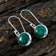 Charlotte Green Dangle Earrings in Gemstone Design