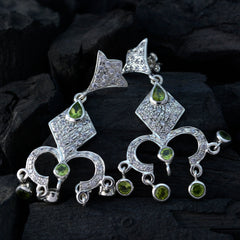 Meera Green Dangle Earrings for Stylish Elegance