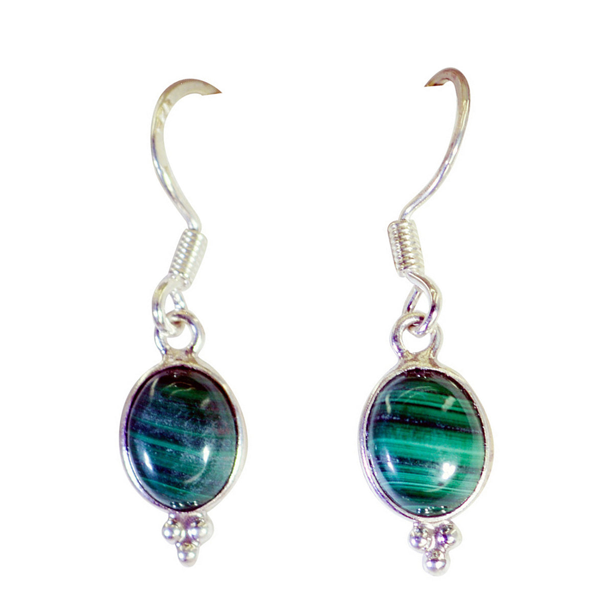 Pauline Green Dangle Earrings for Everyday Glam Malachite Green Dangle