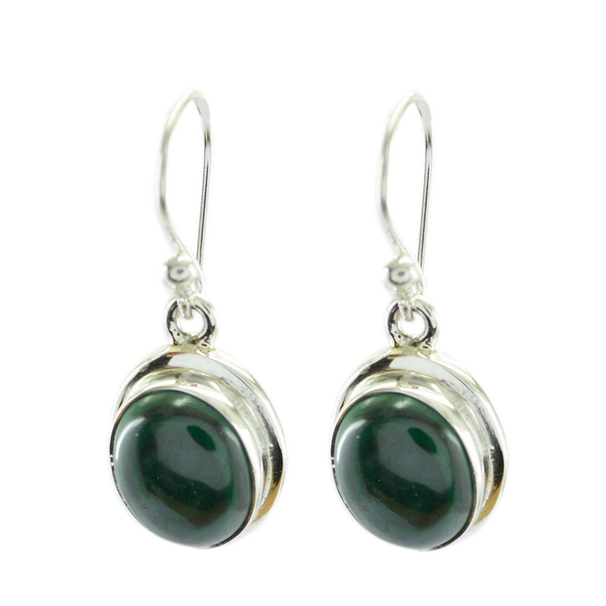 Lea Green Dangle Earrings for Everyday Glamour Malachite Green Dangle