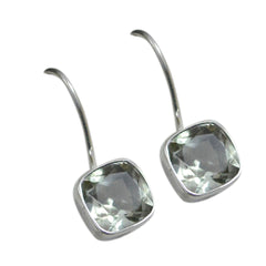 Alejandra Green Dangle Earrings with Gemstone Elegance