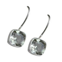 Alejandra Green Dangle Earrings with Gemstone Elegance