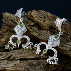 Meera Green Dangle Earrings for Stylish Elegance