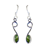 Ivana Green Dangle Earrings for Everyday Elegance Peridot Green Dangle