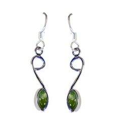 Ivana Green Dangle Earrings for Everyday Elegance Peridot Green Dangle