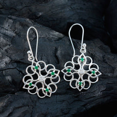 Soo-jin Green Featherlight Earrings with Gemstone Accent