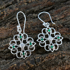 Soo-jin Green Featherlight Earrings with Gemstone Accent