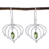 Audrey Green Featherlight Solitaire Earrings for Every Occasion Peridot Green Dangle