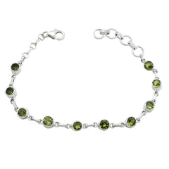 Isabelle Green Gemstone Bracelet for Elegant Style Peridot Green