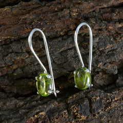 Penelope Green Gemstone Dangle Earrings for Glam