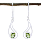 Ellie Green Gemstone Dangle Earrings for Everyday Glam Peridot Green Dangle