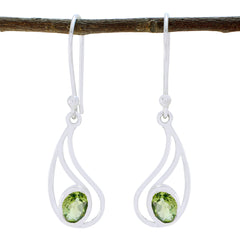 Ellie Green Gemstone Dangle Earrings for Everyday Glam Peridot Green Dangle