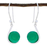Daniela Green Gemstone Dangle Earrings for Everyday Glam Green Onyx Green Dangle