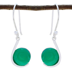 Daniela Green Gemstone Dangle Earrings for Everyday Glam Green Onyx Green Dangle