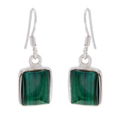 Josephine Green Gemstone Dangle Earrings for Glam Malachite Green Dangle