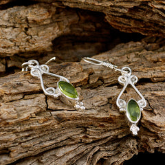 Gabriela Green Gemstone Dangle Earrings for Everyday Glam