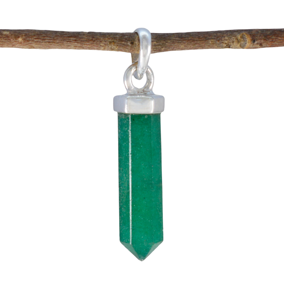 Julieta Green Gemstone Pendant for Everyday Glam Indian Emerald Green Green