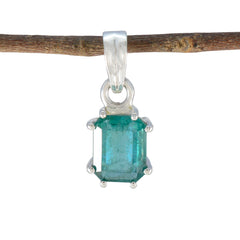 Zoe Green Gemstone Pendant for Everyday Elegance Emerald Green Green