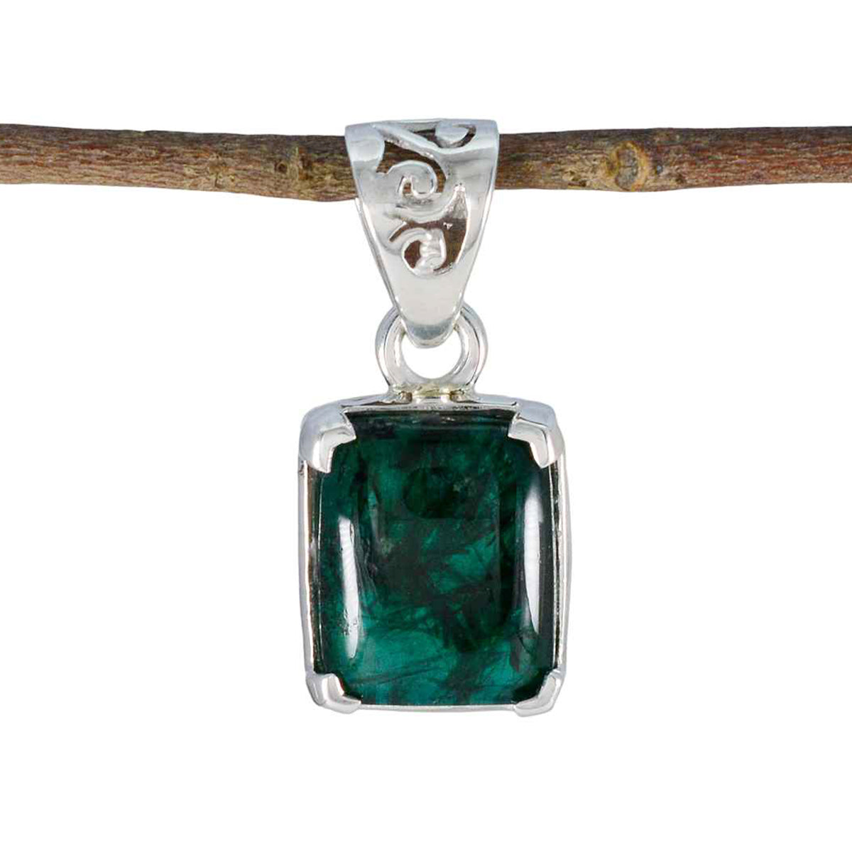 Zoe Green Gemstone Pendant for Stunning Everyday Style Emerald Green Green