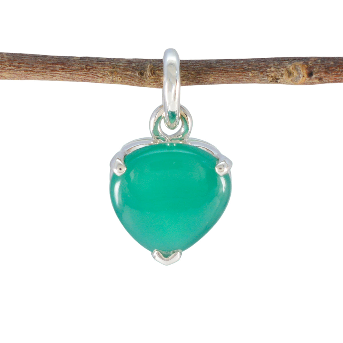 Fernanda Green Gemstone Pendant for Everyday Glam Green Onyx Green Green