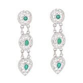 Gabriela Green Gemstone Stud Earrings for Every Occasion Indian Emerald Green Stud