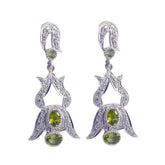 Riya Green Gemstone Stud Earrings for Every Occasion Peridot Green Stud