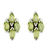 Josephine Green Gemstone Stud Earrings for Every Occasion Peridot Green Stud