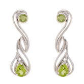 Mia Green Gemstone Stud Earrings for Everyday Elegance Peridot Green Stud
