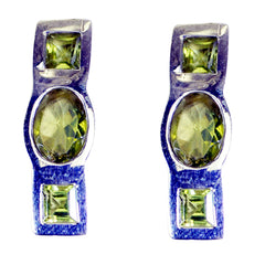 Isabel Green Gemstone Stud Earrings for Everyday Glam