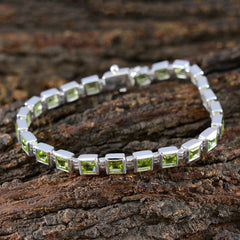 Savannah Green Gemstone Tennis Bracelet for Everyday Glam