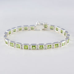 Savannah Green Gemstone Tennis Bracelet for Everyday Glam