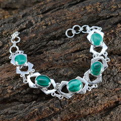 Klara Green Links Bracelet Gift with Gemstone Elegance
