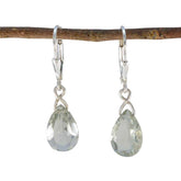 Ana Green Minimalist Dangle Earrings for Everyday Glam Green Amethyst Green Dangle