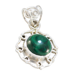 Lorena Green Rope-Wire Pendant with Malachite Stone Malachite Green Green