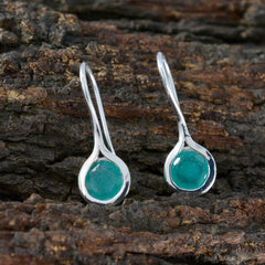 Ines Green Solitaire Dangle Earrings for Everyday Glam