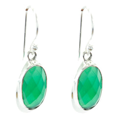 Natalia Green Solitaire Dangle Earrings for Glam Looks