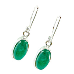 Mariana Green Solitaire Dangle Earrings for Everyday Glam